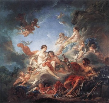 Vulcano presentando Venus con brazos para Eneas Francois Boucher Rococó Pinturas al óleo